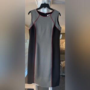 Brand new Kasper black and white checkered dress size 8